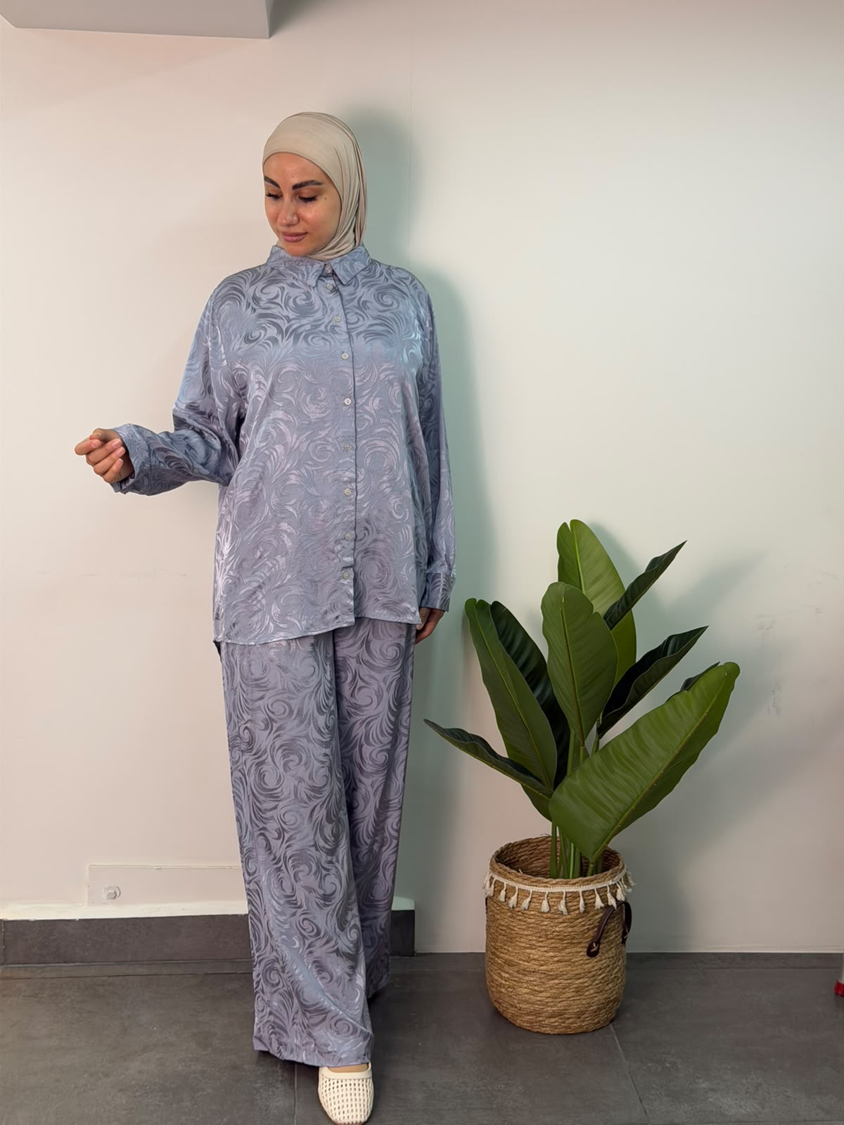 ARIA SATIN SET/ CURVE & PLUS SIZE - Image 2