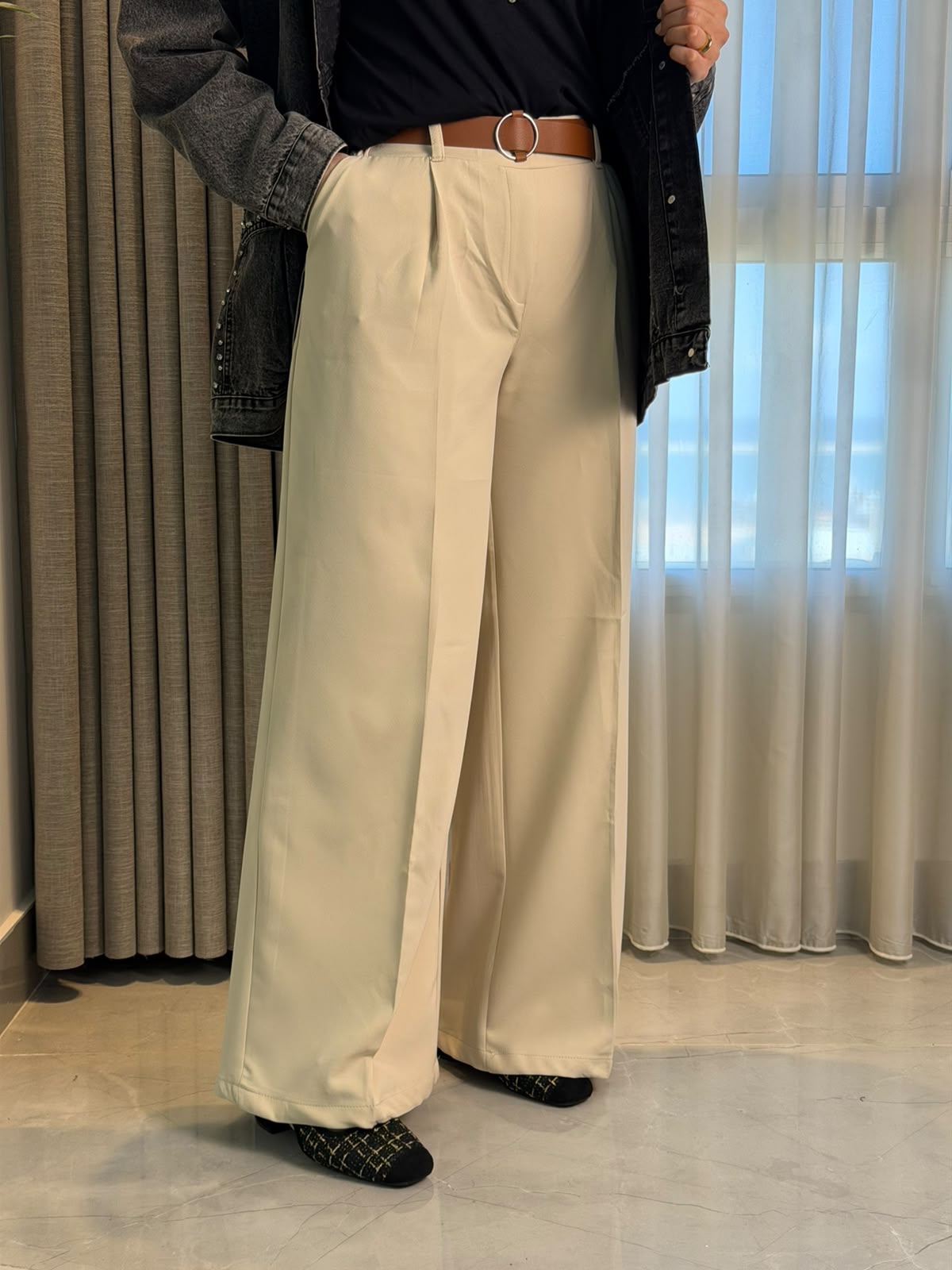 WIDE LEG TROUSERS